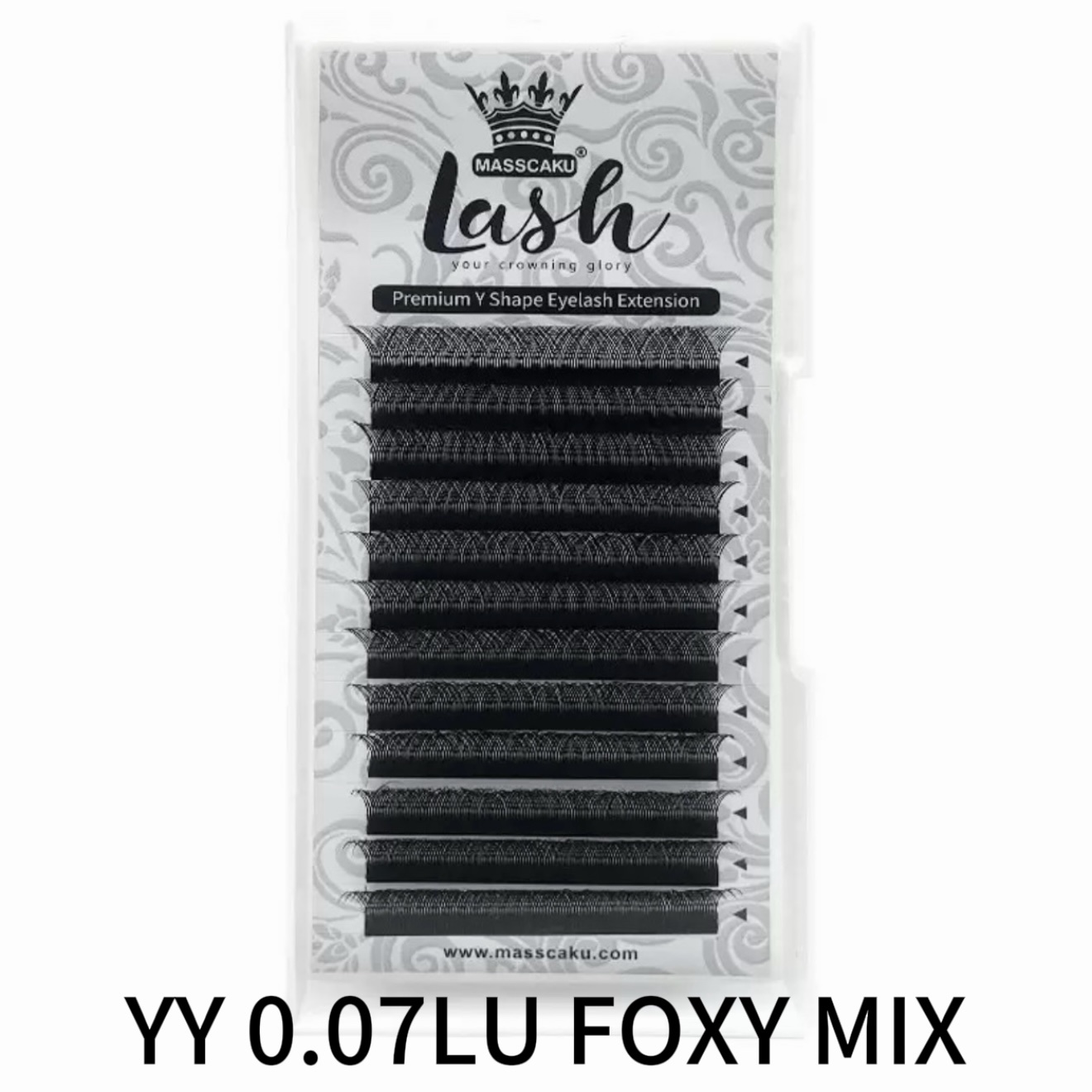 Pestañas tecnologicas YY 0.07LU MIX(8-15mm) efecto foxy Masscaku