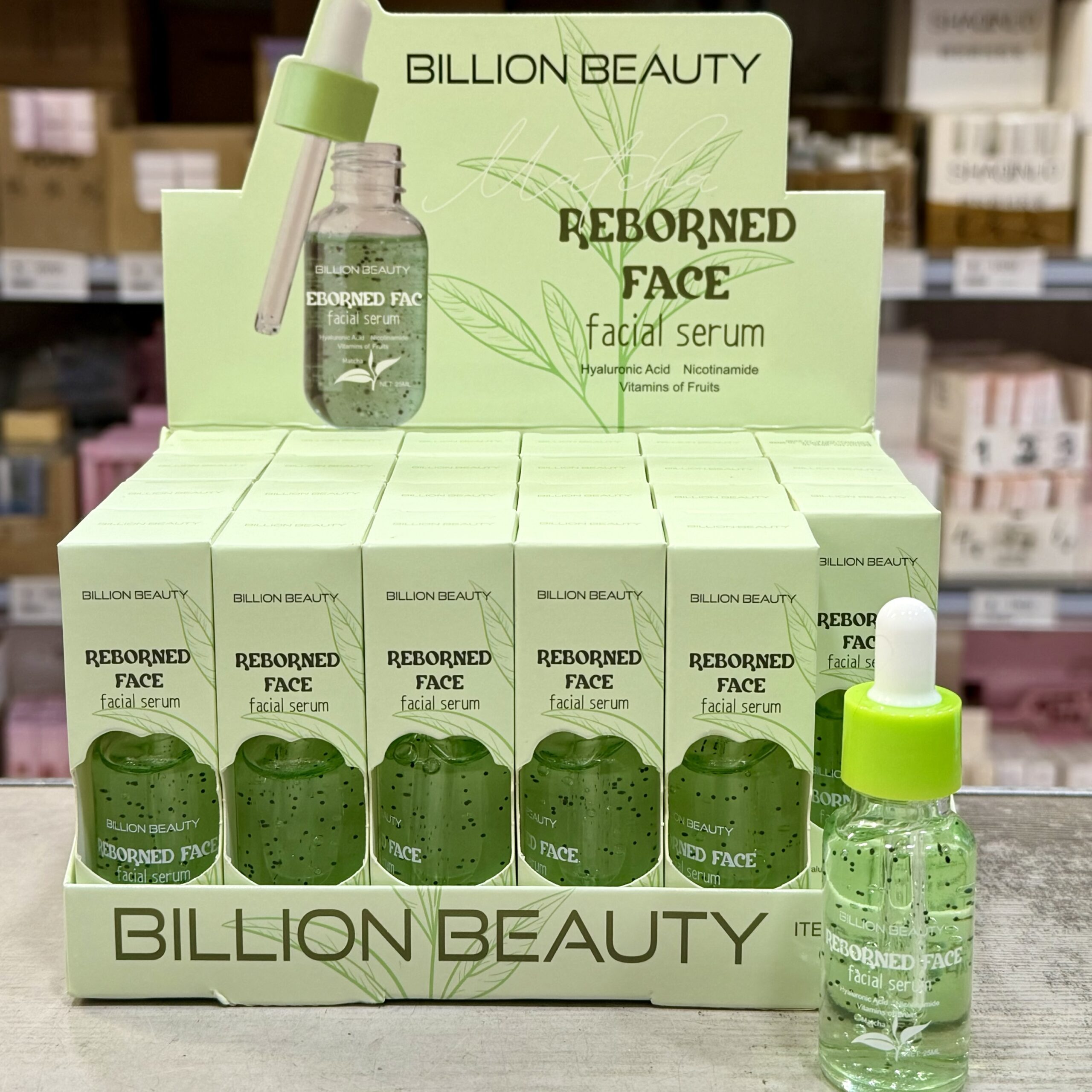 Serum facial green tea 25ml Billion Beauty #B50031