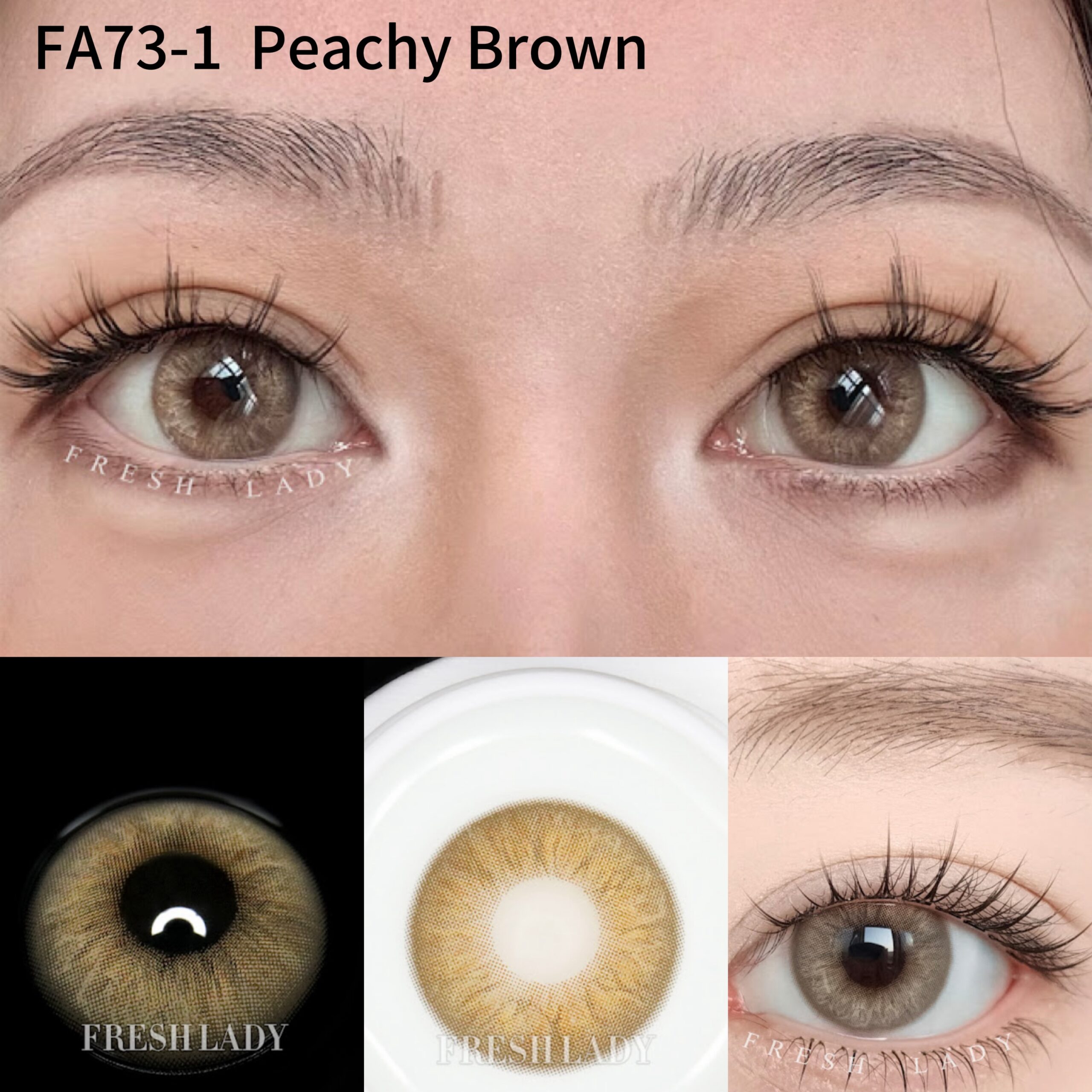 Lentes de contacto Freshlady Peachy Brown FA73-1
