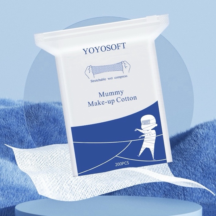 Pack x200pc Mascarillas 100% algodon estirables para skincare sin fragancia #JUN-Y10