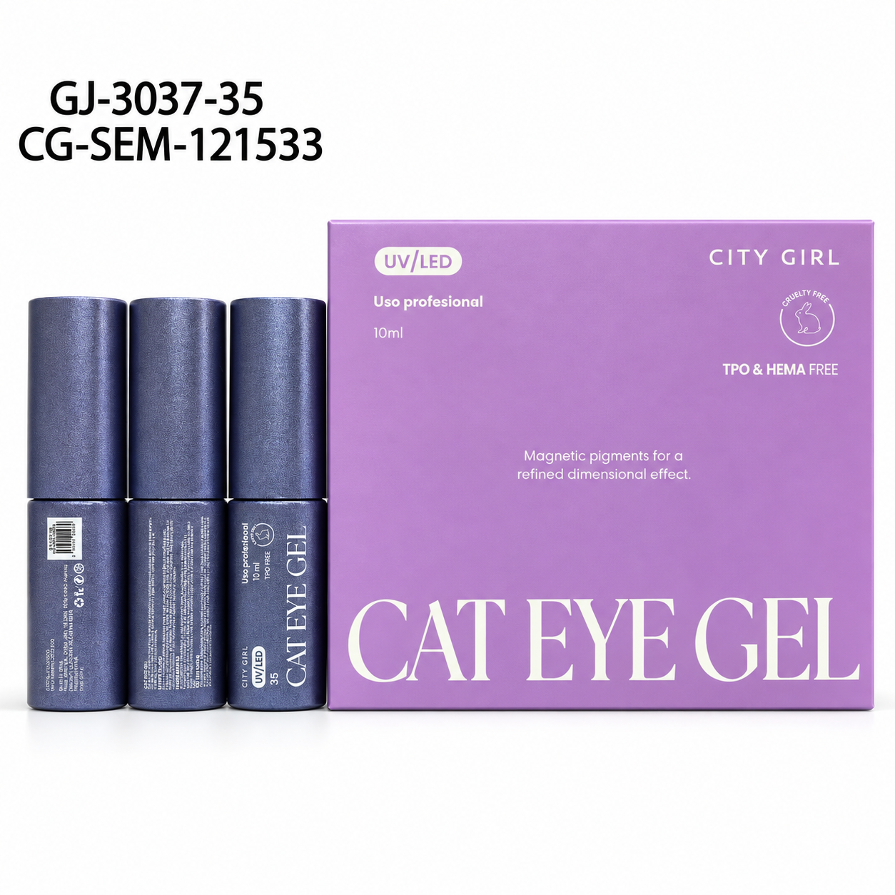 Caja x6u Semipermanente Ojo de Gato City Girl tono 35