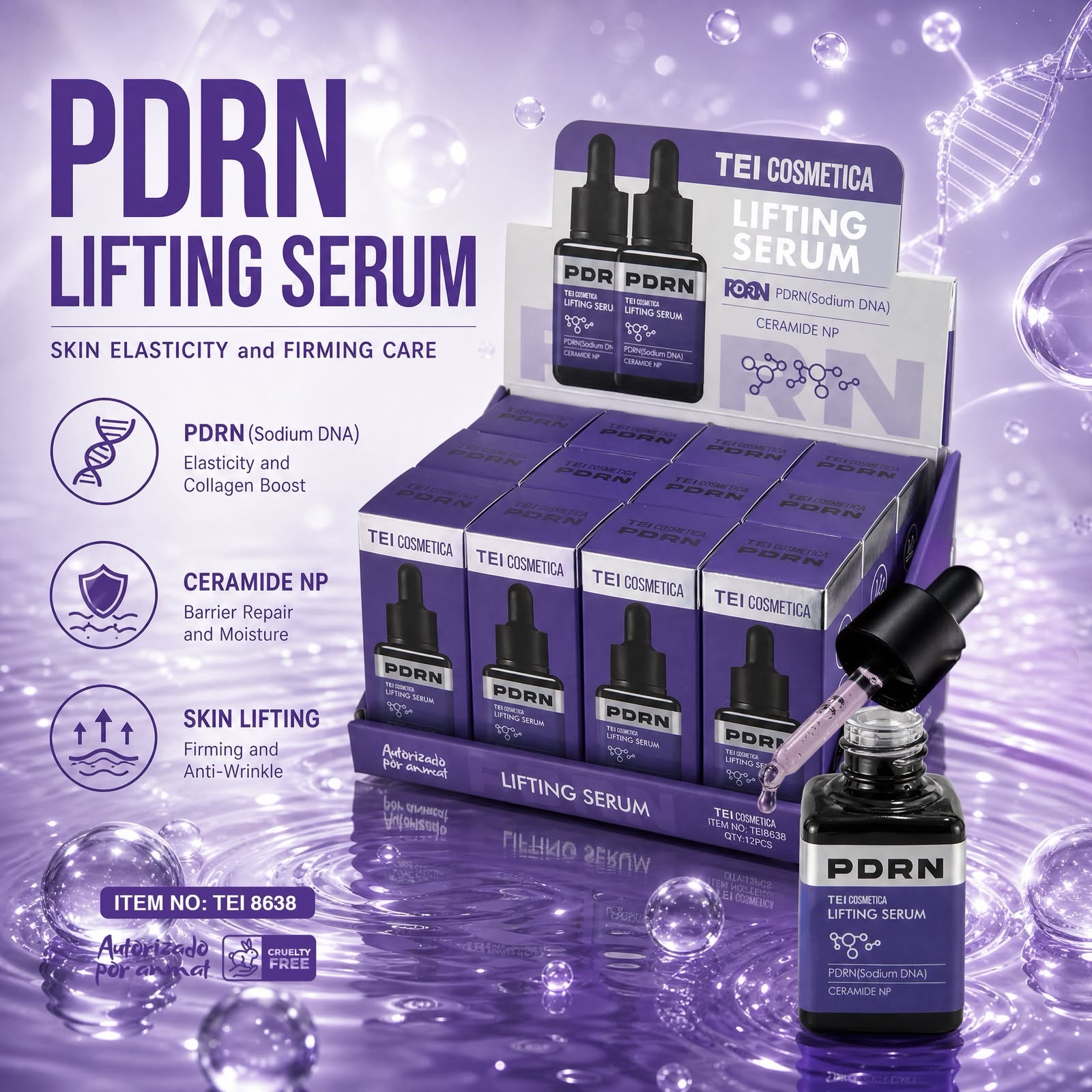 Serum facial lifting PDRN anti-age reafirmante Tei #TEI8638